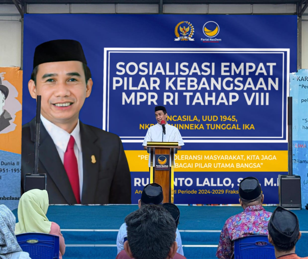 Perkuat Toleransi di Era Digital, Rudianto Lallo Sosialisasi Empat Pilar Kebangsaan