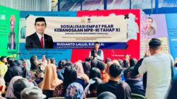 Lindungi Hak Pekerja, Rudianto Lallo Gelar Sosialisasi Empat Pilar Kebangsaan