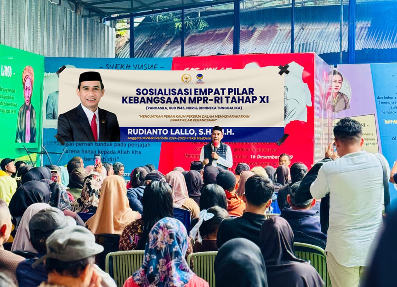 Lindungi Hak Pekerja, Rudianto Lallo Gelar Sosialisasi Empat Pilar Kebangsaan