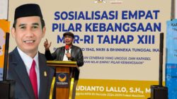 Sosialisasi Empat Pilar Kebangsaan, Rudianto Lallo Ajak Pemuda Lakukan Pemasyarakatan