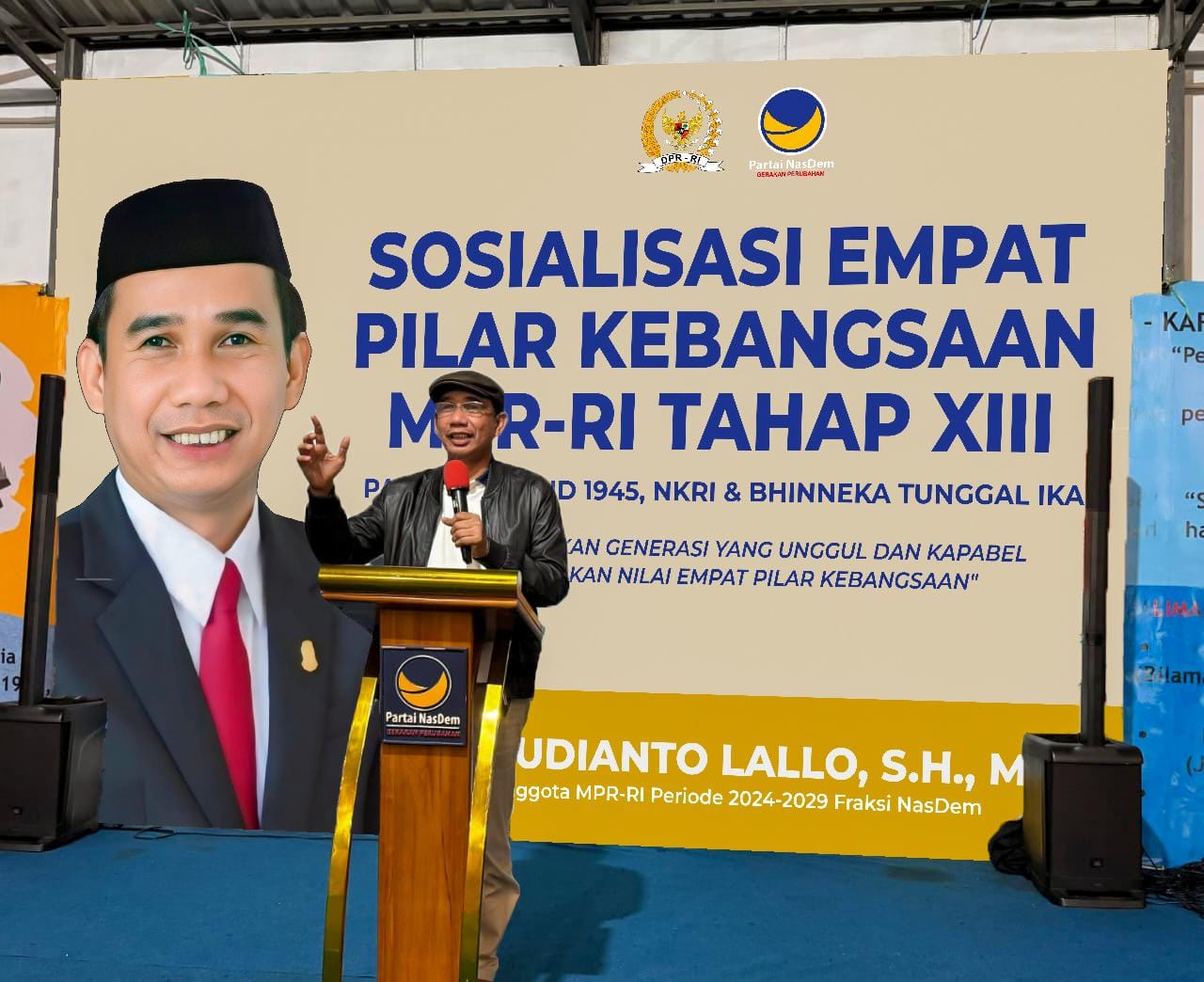 Sosialisasi Empat Pilar Kebangsaan, Rudianto Lallo Ajak Pemuda Lakukan Pemasyarakatan