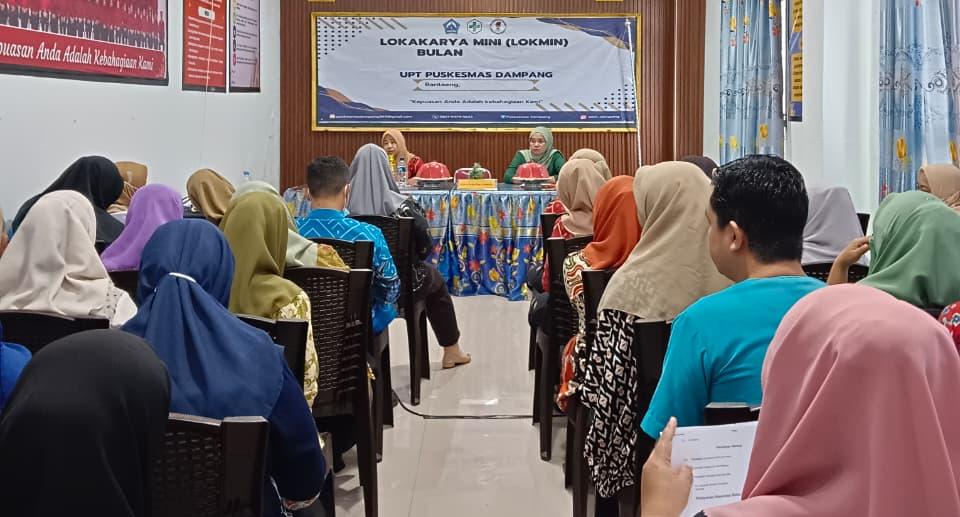 Lokmin Perdana UPT Puskesmas Dampang Perkuat Penataan Klaster dan Optimalisasi