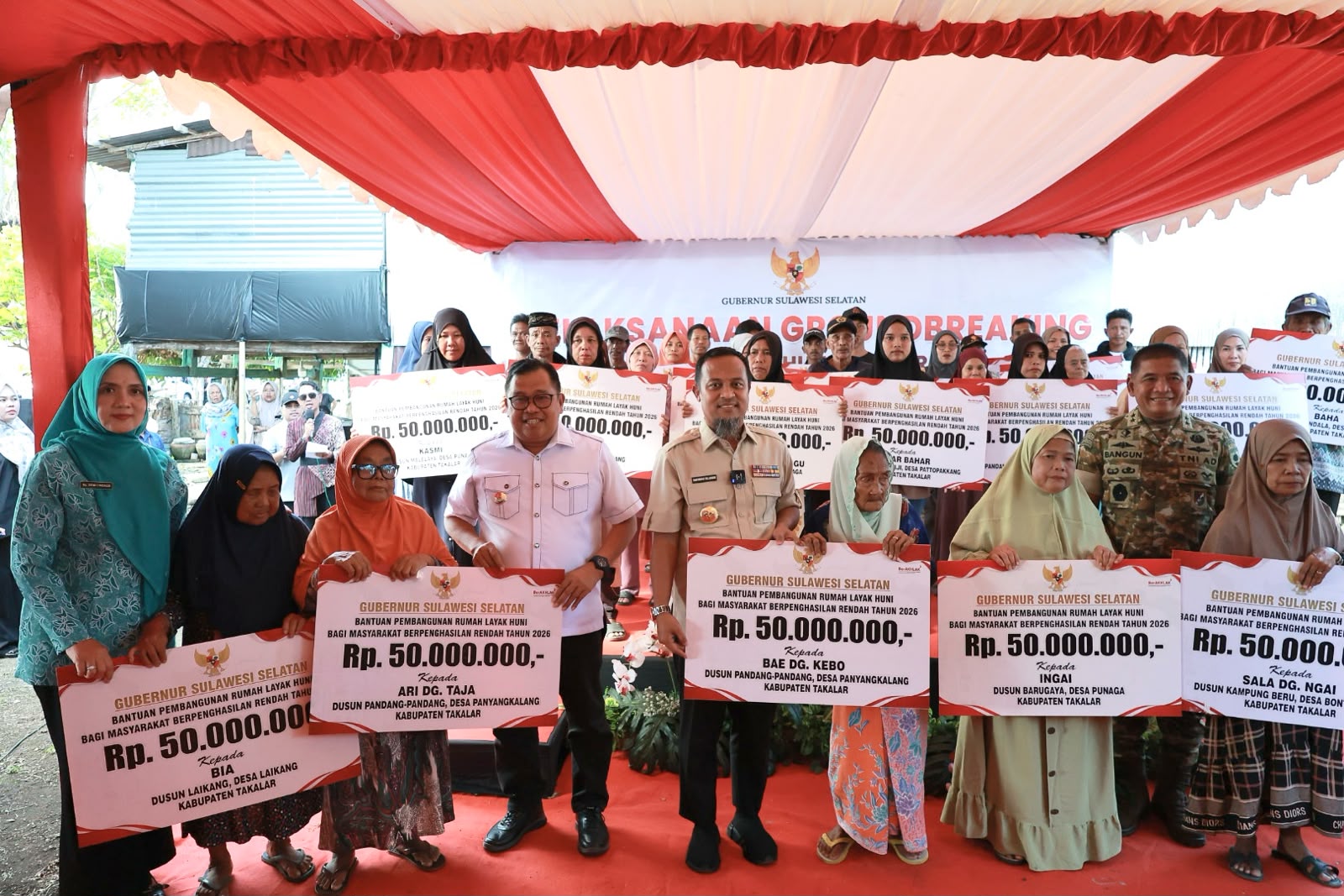 Pemprov Sulsel Mulai Program RLH Senilai Rp7 Miliar di Takalar