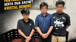 Tiga Terduga Pelaku Narkoba Diciduk, Polisi Sita Dua Sachet Sabu Tiga Terduga Pelaku Narkoba Diciduk, Polisi Sita Dua Sachet Sabu