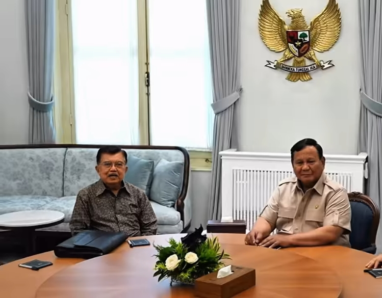 Presiden Prabowo Terima Kunjungan Jusuf Kalla di Istana Negara, Bahas ini!