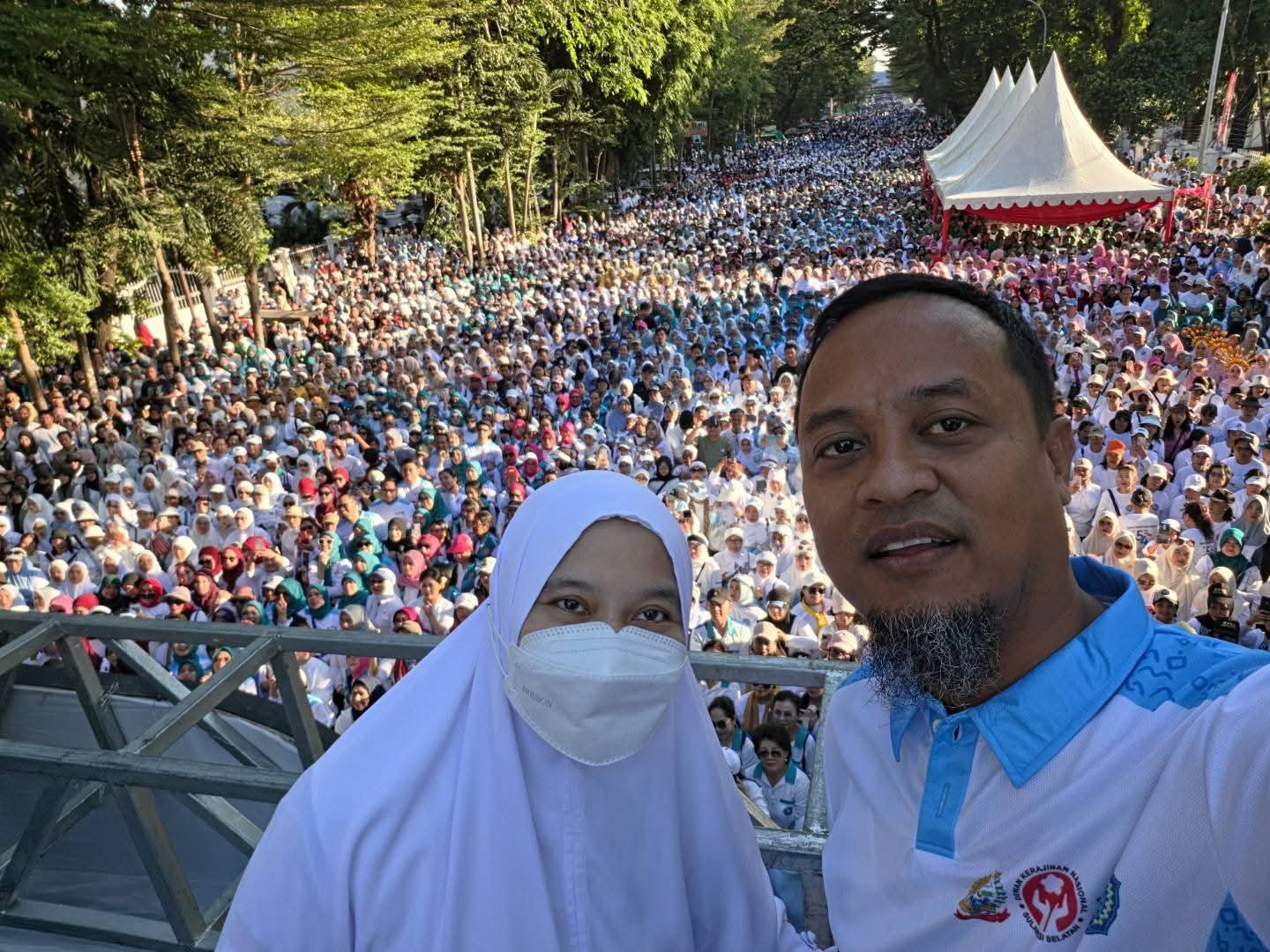 Bersama Gubernur Sulsel, Puluhan Ribu Warga Meriahkan Jalan Sehat Anti Mager di Makassar