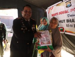 Puncak HUT Bhayangkara ke-80, Polres Jeneponto Tebar Bakti Sosial Beras Gratis