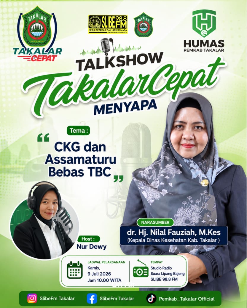 Dinkes Takalar Bahas Program Bebas TBC dalam Talkshow “Takalar Cepat Menyapa”