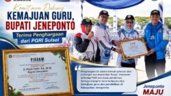 Komitmen Dukung Kemajuan Guru, Bupati Jeneponto Terima Penghargaan Komitmen Dukung Kemajuan Guru, Bupati Jeneponto Terima Penghargaan